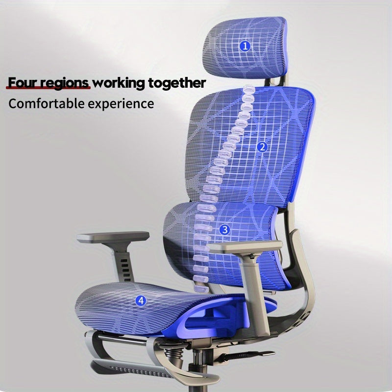 Humanized Chair Set: Gaming Chair, Study Desk Chair, Boss Office Computer Chair with Multifunctional Relaxation Design