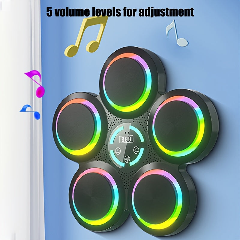 Upgraded design of intelligent music adult boxing machine, wall mounted boxing trainer, boxing target with boxing gloves, electronic boxing pads suitable for home, indoor, and gym use, agile training equipment, gifts