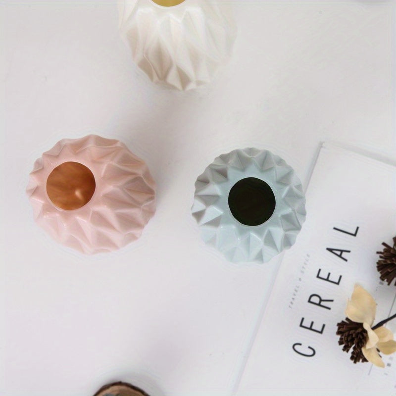 1pc, Nordic Plastic Vase, Creative Modern Vases, Nordic Style Flower Arrangement, Simple Flower Vases Decor, Scene Decor, Room Decor, Wedding Supplies, Wedding Favors (Flowers Not Included)