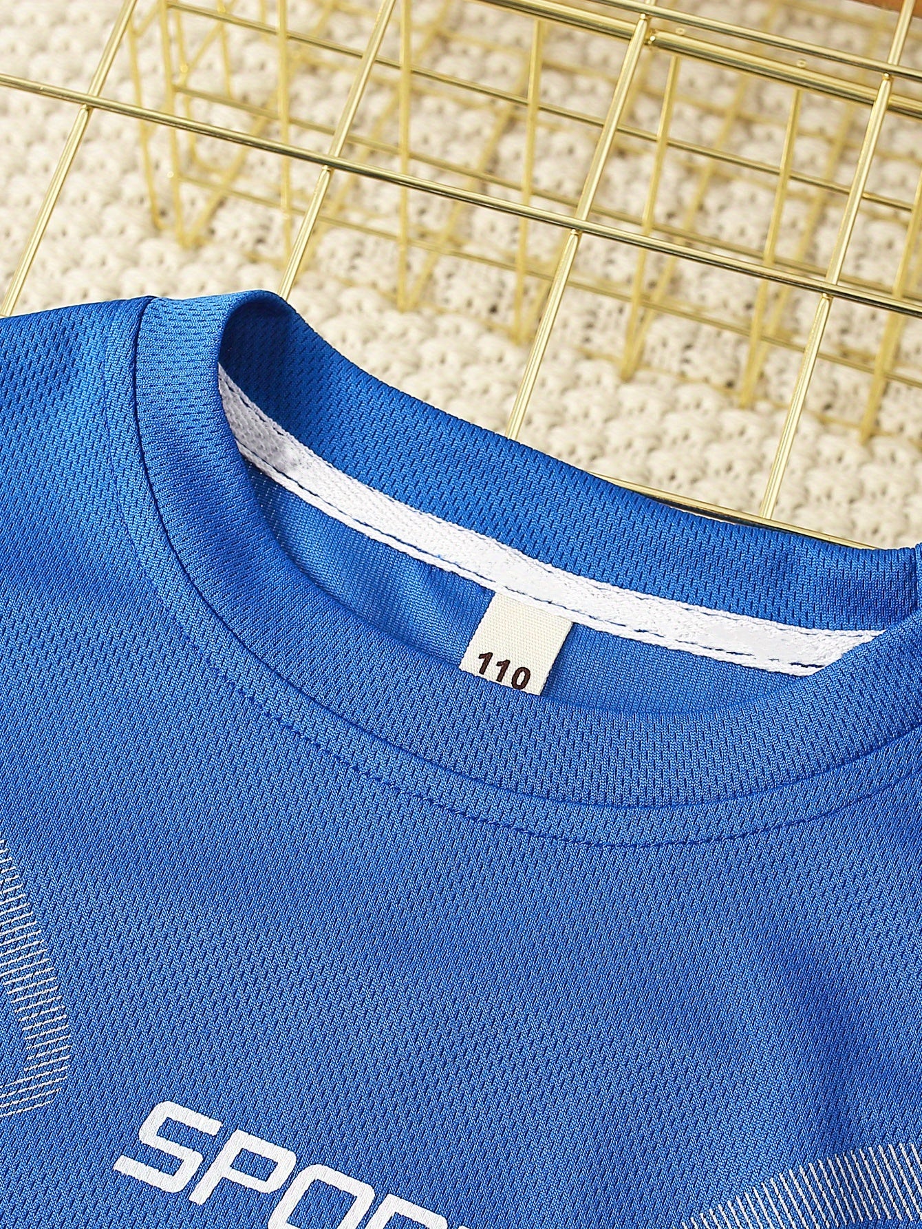 2pcs Boy's "Sport" Outfit Short Sleeves Round Neck T-shirt & Shorts Casual For Summer Daily And Outdoor Wear