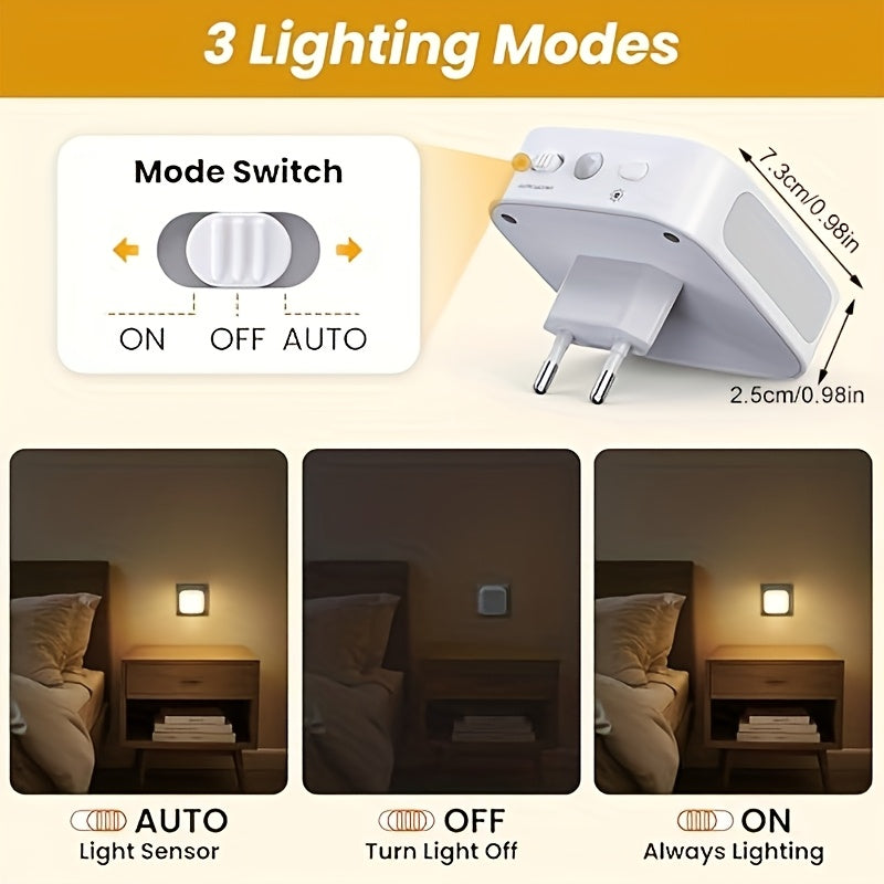 Under Cabinet Light, Plug-in LED Night Light, 1pc or 2pcs, with Motion Sensor, Supports 10%-100% Dimming. Suitable for Offices, Staircases, Hallways, Bedrooms, Basements, Garages, Under Cabinet Lighting, Under Cabinet Lights