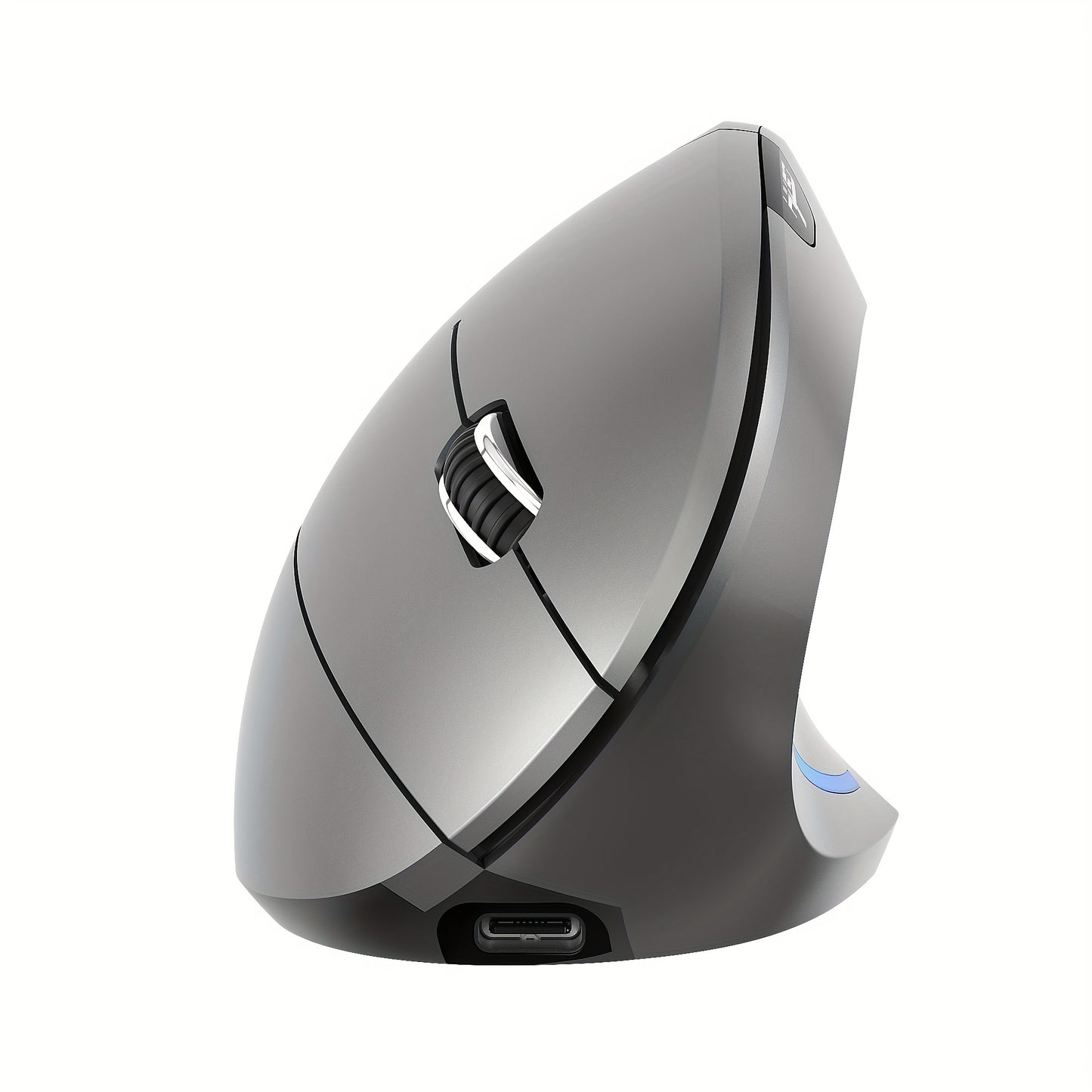HXSJ Dual-Mode Wireless Vertical Mouse, Large Battery, Suitable for PC Laptops and Desktops! Ideal for Office and Travel, USB Charging, Optical Movement Detection, Right-Handed, Plastic Material, Windows 7 Compatible, No Char