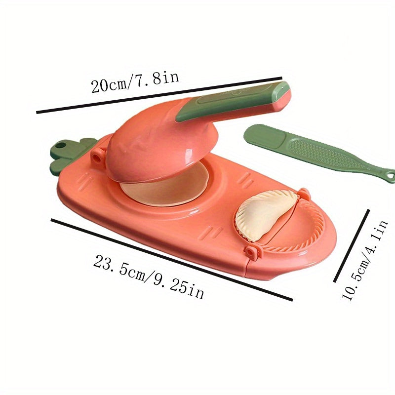 1pc, 2 In 1 Dumpling Maker, Dumpling Maker Machine, Kitchen Dumpling Making Tool Baking Pastry Manual Artifact For Pressing Dumpling Skin Wrapper Mould Dough Press Maker Great To Beginners