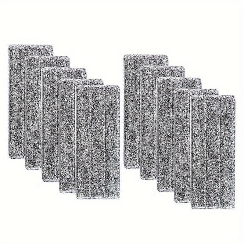 12pcs Heavy-Duty Mop Pads - Fast-Absorbing, Reusable Cleaning Pads for Hardwood, Tile, Linoleum Floors - Compatible with Flat Mops - Cost-Effective Cleaning Supplies (12pcs), Floor Maintenance, Highquality Microfiber, Busy Ho