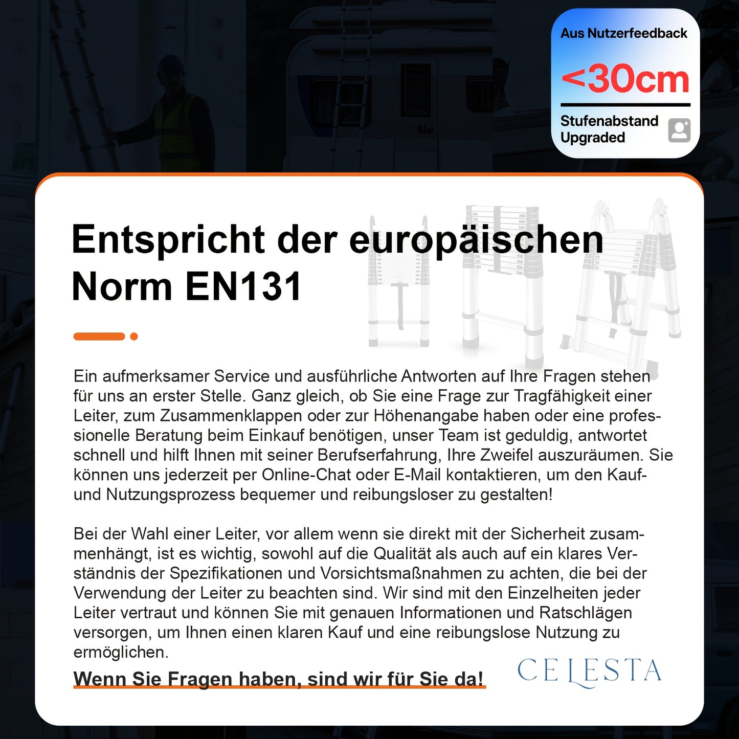 150kg Stainless Steel Ladder, 5m 4.4m 3.8m 3.2m 2.6m Telescopic Folding Ladder, Portable Safety Ladder, Suitable for Renovation And Maintenance, Garden Pruning, Orchard Picking, Warehouse Stocking, Ladder for Home, A Shape Ad