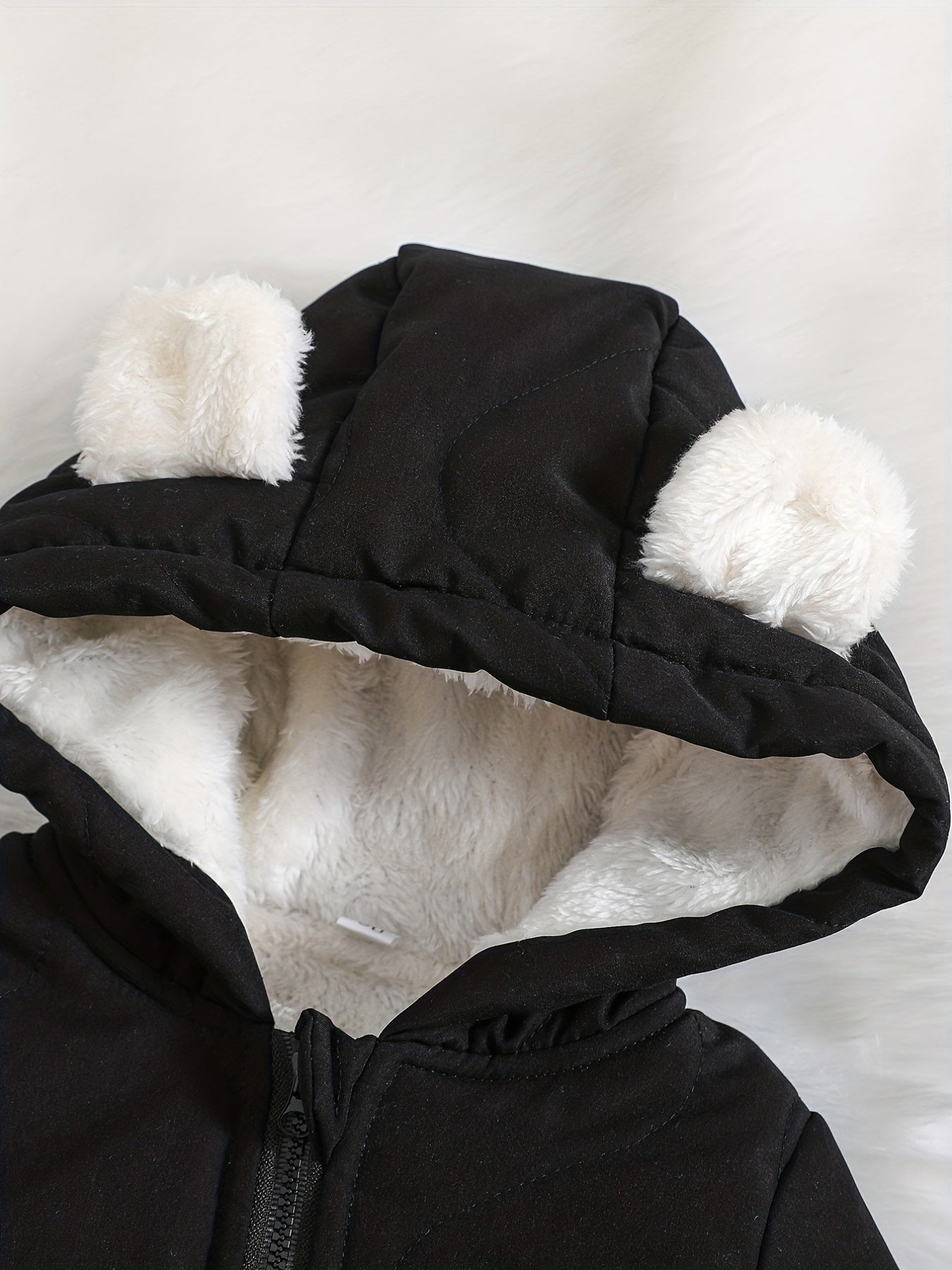 Infant Hooded Thick Romper Long Sleeve Zipper Thermal Jumpsuit, Babies & Kids Coat