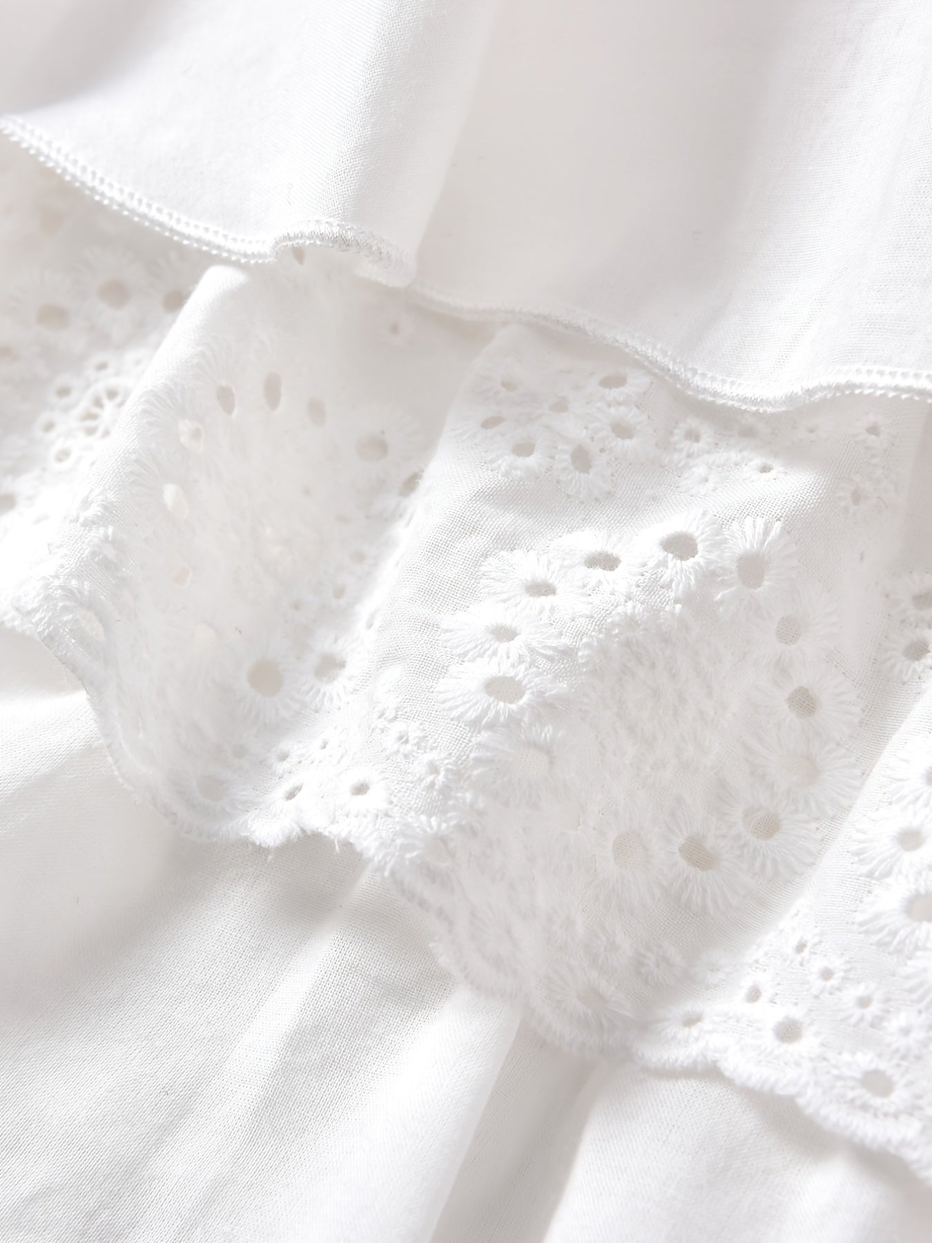 Cute Ruffle Lace Top & Check Shorts Two-Piece Set - White Blouse with Yellow Bow, Yellow & White Gingham Shorts, Perfect for Spring/Summer, Casual Playwear|Ruffle Detail Top|Nonstretch Fabric, for Outdoor