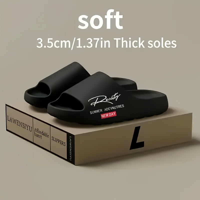 EVA Slip-On Sports Slippers - Indoor/Outdoor, with Arch Support and Cushioned Insole, Comfortable Casual Slides for Gym, Beach, Home Use - All-Season Fashionable Multi-Purpose Lightweight Durable EVA Material, Men'S Indoor Sl