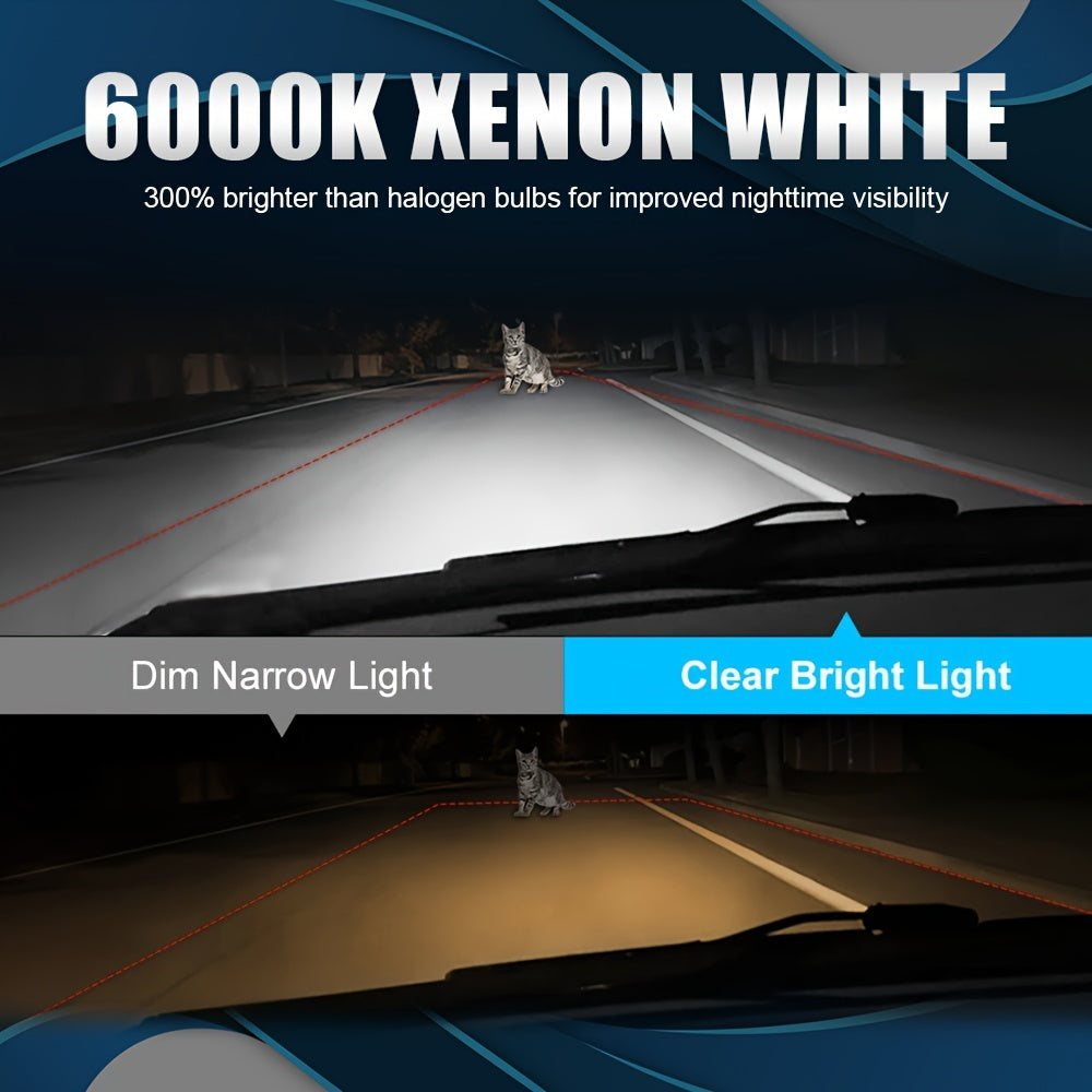 LupuAuto 4pcs H7 H1 LED Car Headlight Combo Kit, 6000K Cool White 300% Bright Led H7 H1 Low/High Beam Light, 1:1 Mini Size Plug And Play