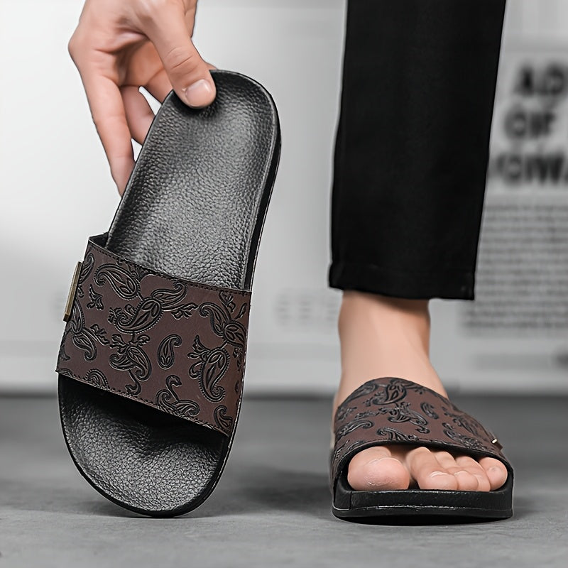 Men'S Breathable Open-Toe Sandals - Comfortable & Durable Casual Walking Shoes with Adjustable Strap, Faux Upper & Rubber Sole, Perfect for Casual Attire, Strappy Sandals