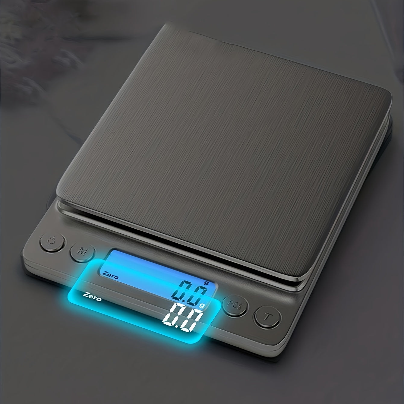 High Precision Digital Kitchen Scale - Stainless Steel, Grams & Ounces, Compact Design for Cooking, Baking & Meal Prep, Perfect for Apartments & Dorms, Back-to-School Essential (Battery Not Included), Appliances for Kitchen