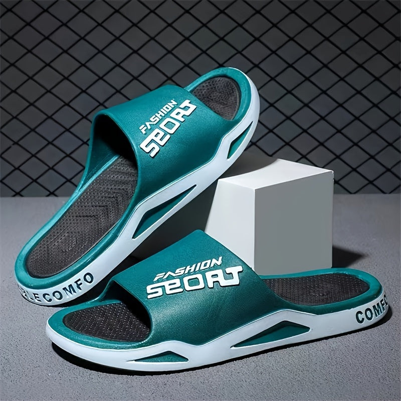 Men's & EVA Slippers - Open-Toe Non-Slip Slip- Indoor/Outdoor House, Lightweight & Arch Design, All-Season for Gym, Beach, - ///// - Casual & Training Footwear with Breathable EVA Material, Minimalist Style, and Versatile for