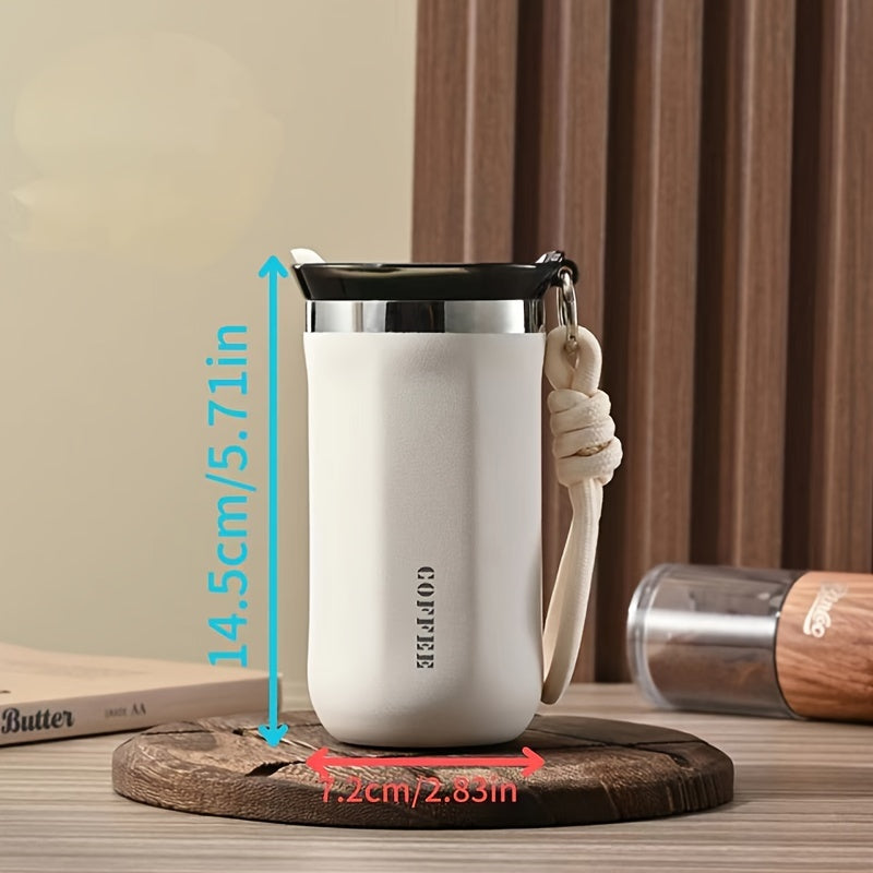 Stainless Steel Insulated Coffee Mug - 304 Stainless Steel, Portable & Durable for Outdoor Use, Perfect Gift for Men and Women