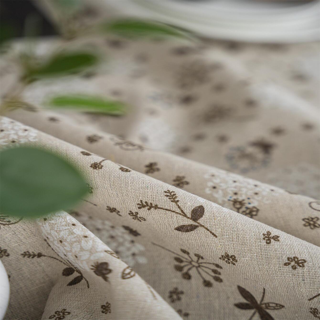 1pc Dandelion Beige Tassel Tablecloth, Bohemian Chic Farmhouse Style Retro Tablecloth, Suitable For Kitchen Dining, Buffet Table, Holiday Dinner, Party, Banquet, Restaurant, Wedding, Home Decor