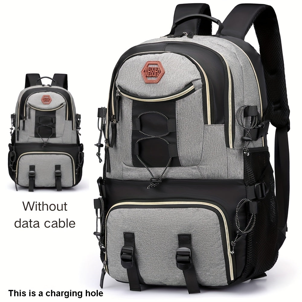 WEIXIER New Multifunctional Men's Fashion Backpack for Short Trips, Business Travel Bag with Multiple Pockets and Large Capacity, Laptop-Friendly, Stylish Casual Shoulder Bag, Commuter Bag, Overnight Stay Bag, Perfect for Stu