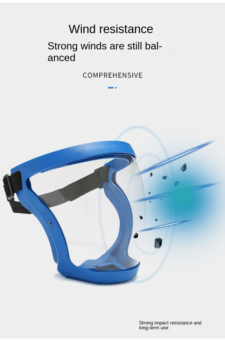 1pc Work Protection Mask, Transparent Facial Protector Face FaceMask, Protective Outdoor Heating Home Kitchen Tools, Full Face Mask