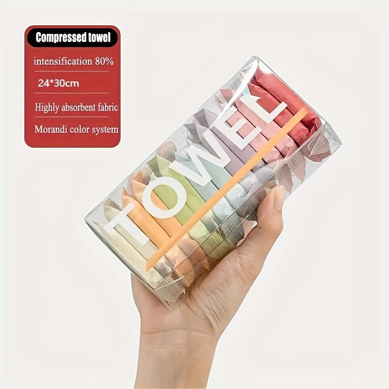 Portable Compressed Disposable Towels: Thickened Compression Face Towel for Travel & Home Use - Skin Safe, No Phthalates