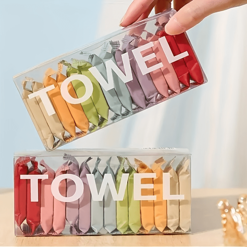 Portable Compressed Disposable Towels: Thickened Compression Face Towel for Travel & Home Use - Skin Safe, No Phthalates