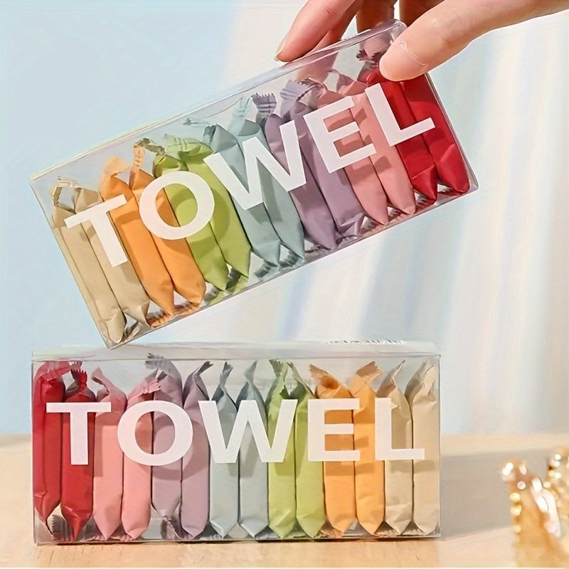 Portable Compressed Disposable Towels: Thickened Compression Face Towel for Travel & Home Use - Skin Safe, No Phthalates