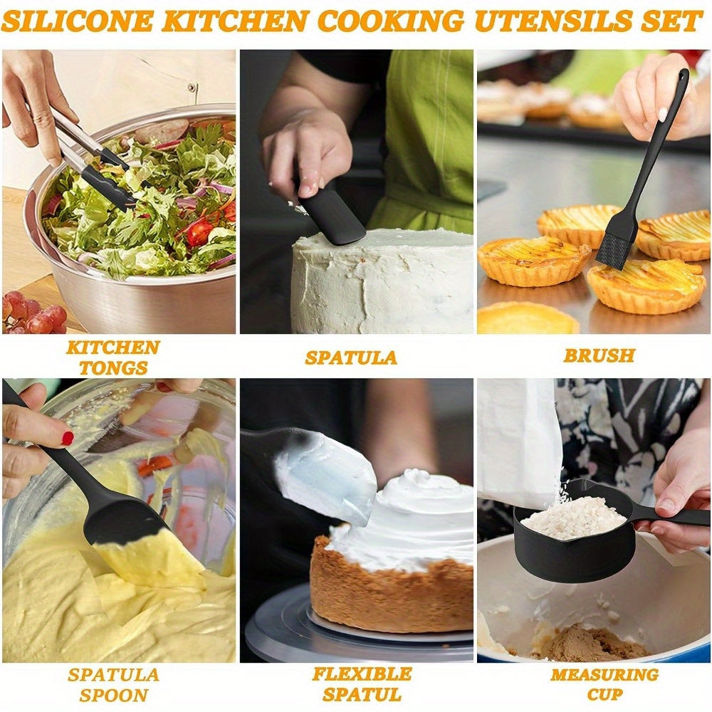 17pcs Stainless Steel Mixing Bowl Set with Sealing Lids & Grater - Non-Slip, Rust-Resistant Kitchen Gadgets for Salads & More - Includes 7QT to 1QT Sizes