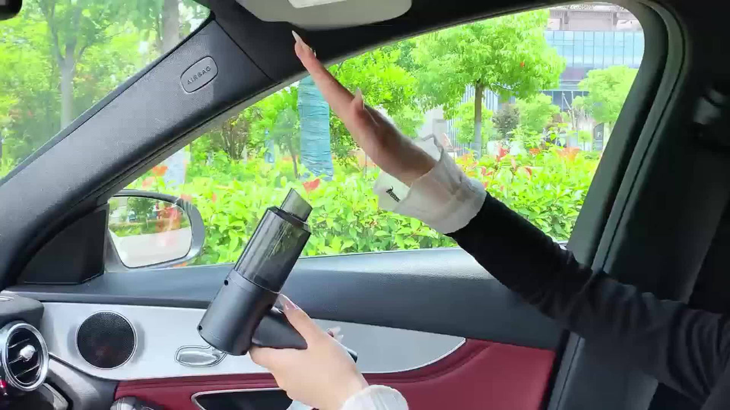 High-power Wireless Handheld Vacuum Cleaner with 2-in-1 Blower & Vacuum Function, HEPA Filter, USB Rechargeable. Portable air duster for sofas, seats & home cleaning. Stylish design with durable build, combining convenience a