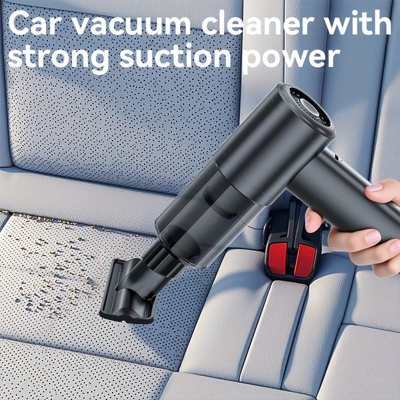 High-power Wireless Handheld Vacuum Cleaner with 2-in-1 Blower & Vacuum Function, HEPA Filter, USB Rechargeable. Portable air duster for sofas, seats & home cleaning. Stylish design with durable build, combining convenience a