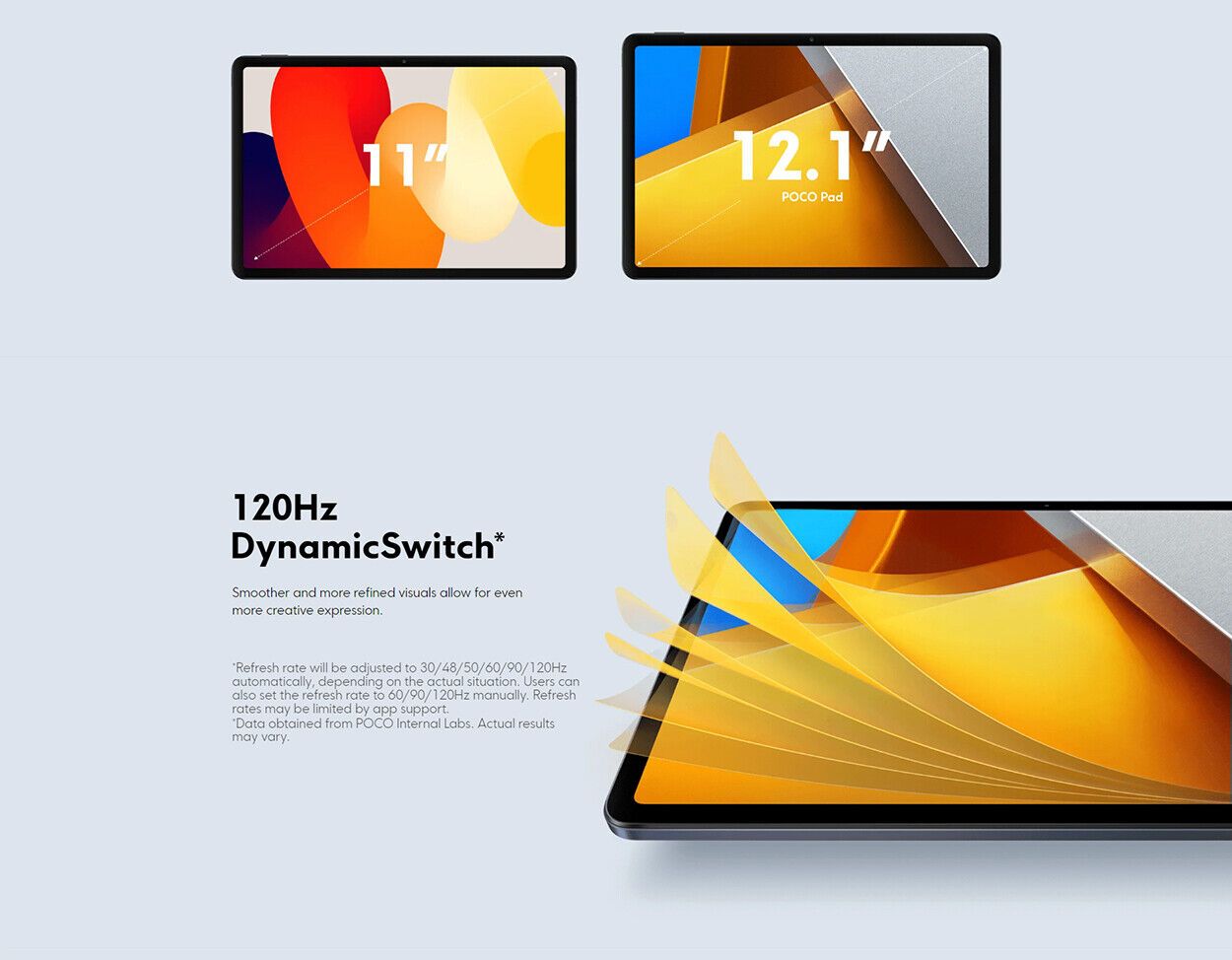 Xiaomi Poco Pad Tablet 12.1 Inch, 8GB + 256GB, Android Tablet WiFi, 1600 x 2650 Resolution, 120Hz Display, 10000mAh Battery, 33W Fast Charging