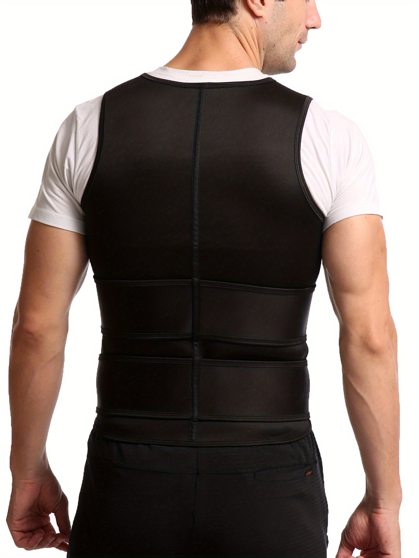 Sauna Double Belt Vest Male Sports Vest Gym Shirt Neoprene Suddenly And Violently Sweat Suit