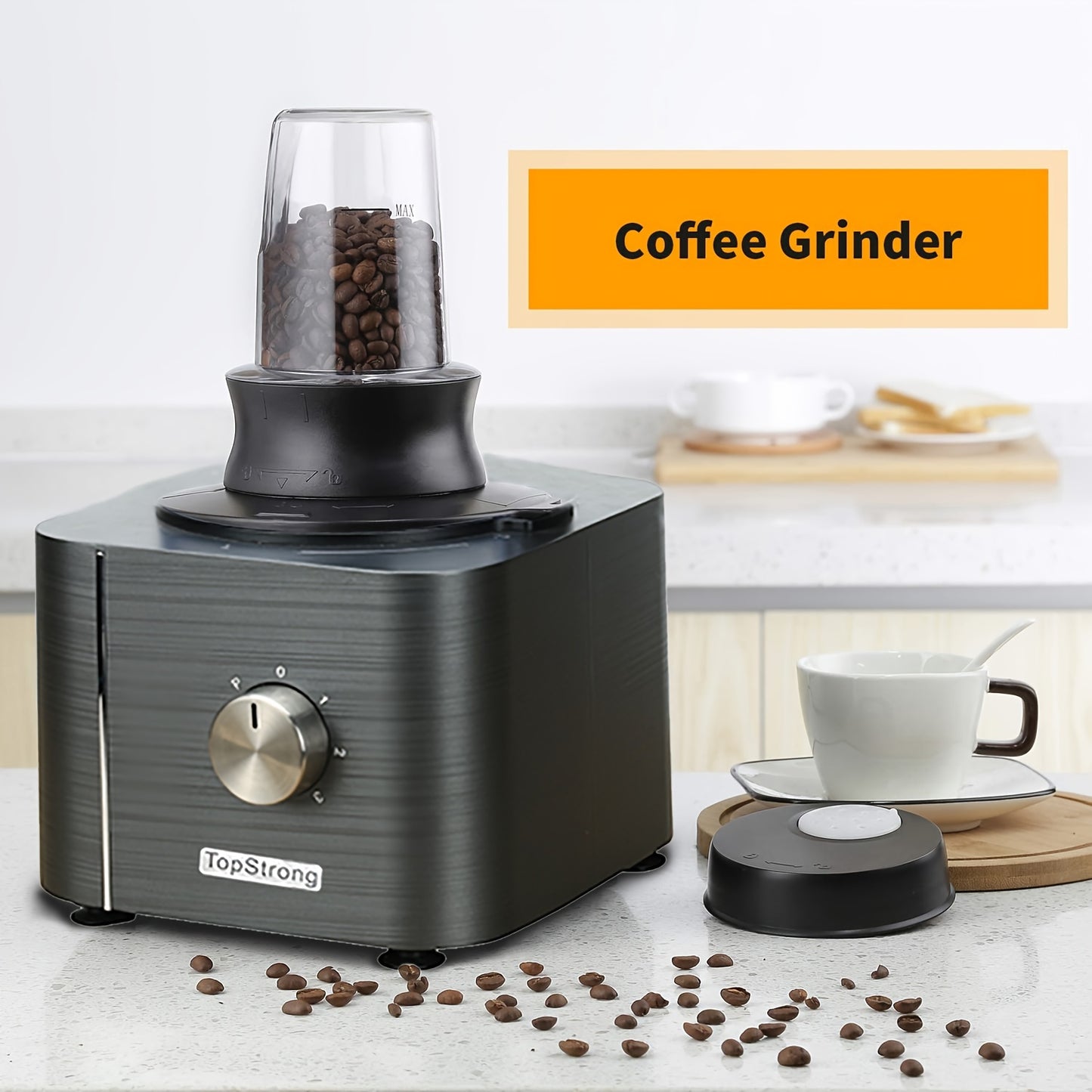 Food Processor 11-in-1 with Chopping Blending Kneading Grinding Whisking Juicing, 1100W, 3 Speeds Plus Pulse, 3.2 L Bowl and 1.5L Jug Blender