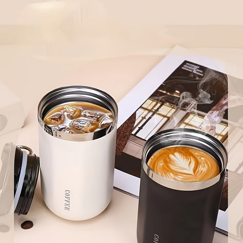 Stainless Steel Insulated Coffee Mug - 304 Stainless Steel, Portable & Durable for Outdoor Use, Perfect Gift for Men and Women
