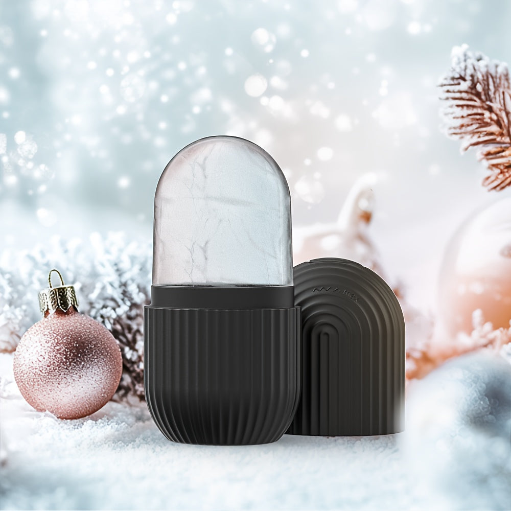 1pc Ice Roller for Face - Fragrance-Free, Battery-Free Skincare Tool for Glowing Light Beige- Ideal for Daily Facial Care & Massage