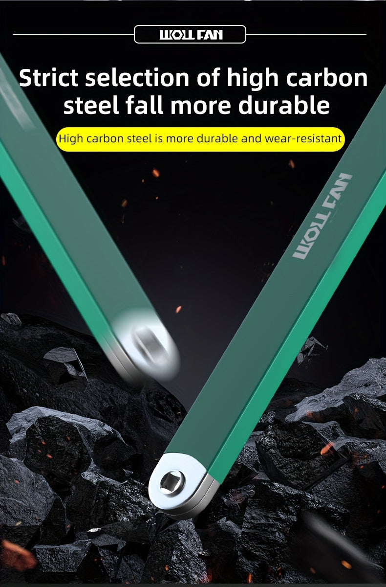 WOLLFAN Multi-Functional Extension Wrench, 39cm/15.35inch, Ratchet Conversion, Narrow Extension, Quick Release Socket, Universal Tool for Car Maintenance, Durable Material