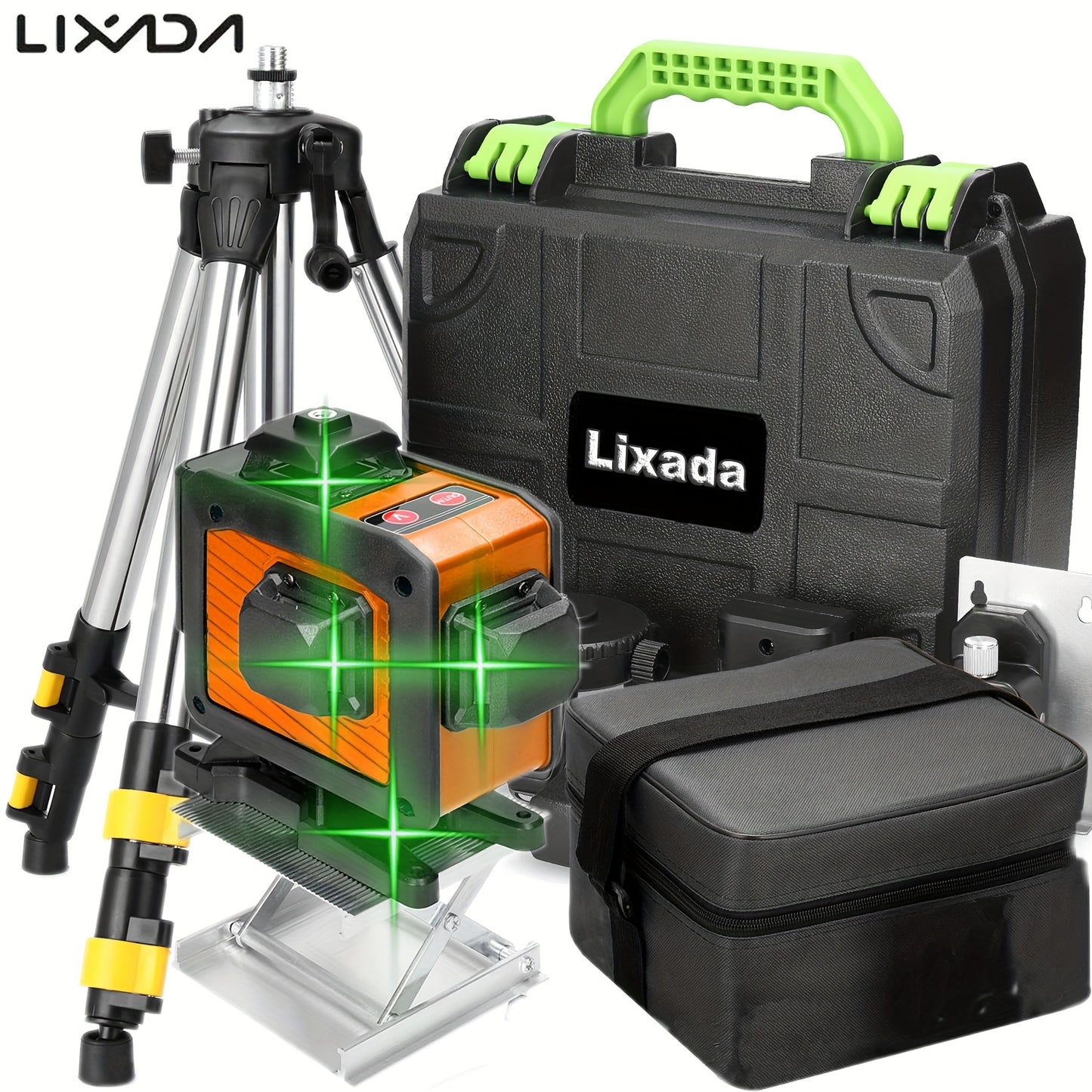 Lixada 4D 16 Lines Laser Level 3° Self-leveling Machine USB Rechargeable Lithium Battery Leveling Tool With Vertical Horizontal Tilt Lines