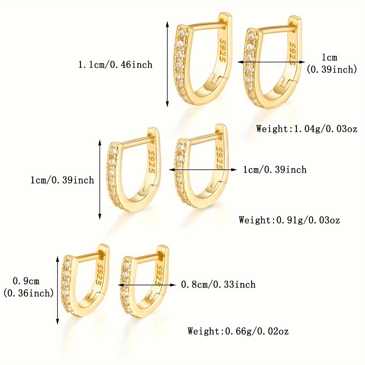 Sterling 925 Silver Jewelry Full Shiny zirconia Decor Hoop Earrings Elegant Minimalist Style Delicate Female Gift