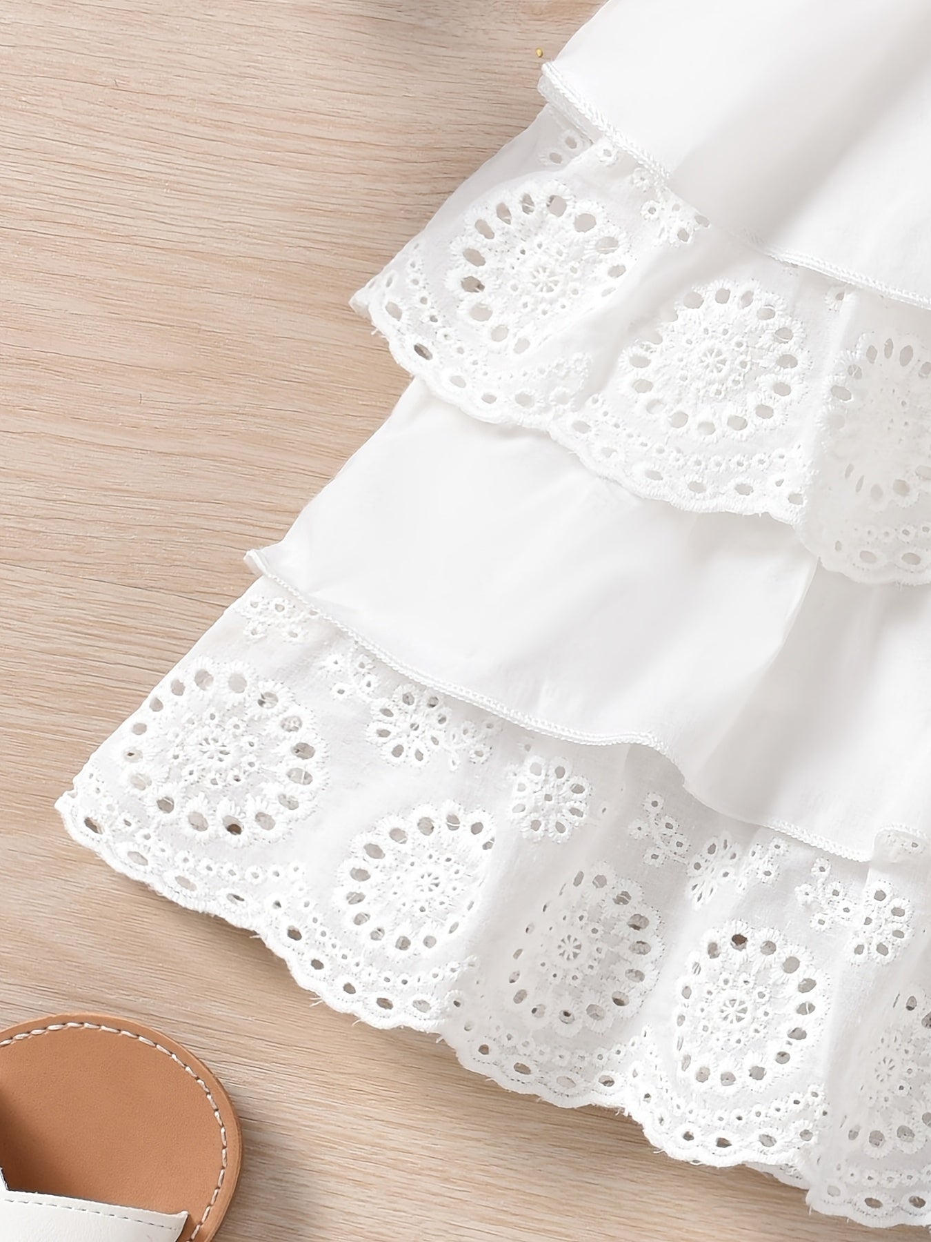 Cute Ruffle Lace Top & Check Shorts Two-Piece Set - White Blouse with Yellow Bow, Yellow & White Gingham Shorts, Perfect for Spring/Summer, Casual Playwear|Ruffle Detail Top|Nonstretch Fabric, for Outdoor