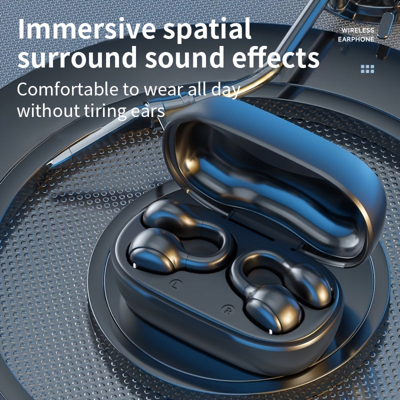 GENAI M47 Earbud Headphones - Compact, Wireless, Active Noise Cancelling, USB-C Charging, Long Endurance, Easy to Carry, Ideal for Sports and Games, Sports Headphones|Sleek Design|Wireless Earbud