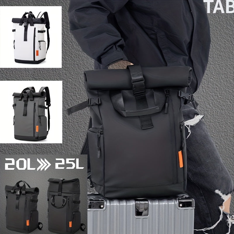 Stylish Men’s Oxford Backpack - Large Capacity, Perfect for School & Travel