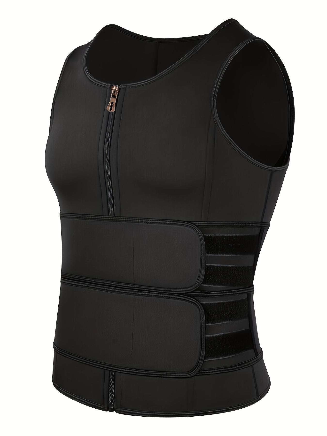 Sauna Double Belt Vest Male Sports Vest Gym Shirt Neoprene Suddenly And Violently Sweat Suit
