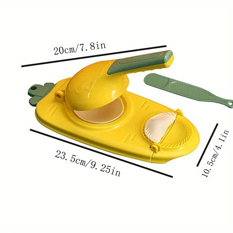 1pc, 2 In 1 Dumpling Maker, Dumpling Maker Machine, Kitchen Dumpling Making Tool Baking Pastry Manual Artifact For Pressing Dumpling Skin Wrapper Mould Dough Press Maker Great To Beginners