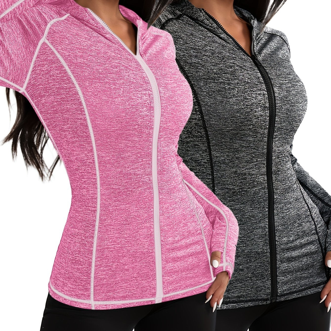 Conjunto de duas peças feminino casual desportivo