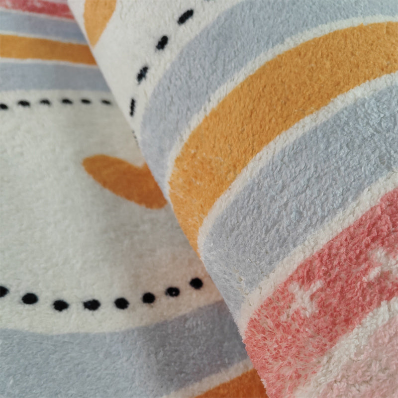 Upgrade Your Bedroom with a Soft and Stylish Oval Long Strip Bedside Mat - Imitation Cashmere Thickened Floor Mat