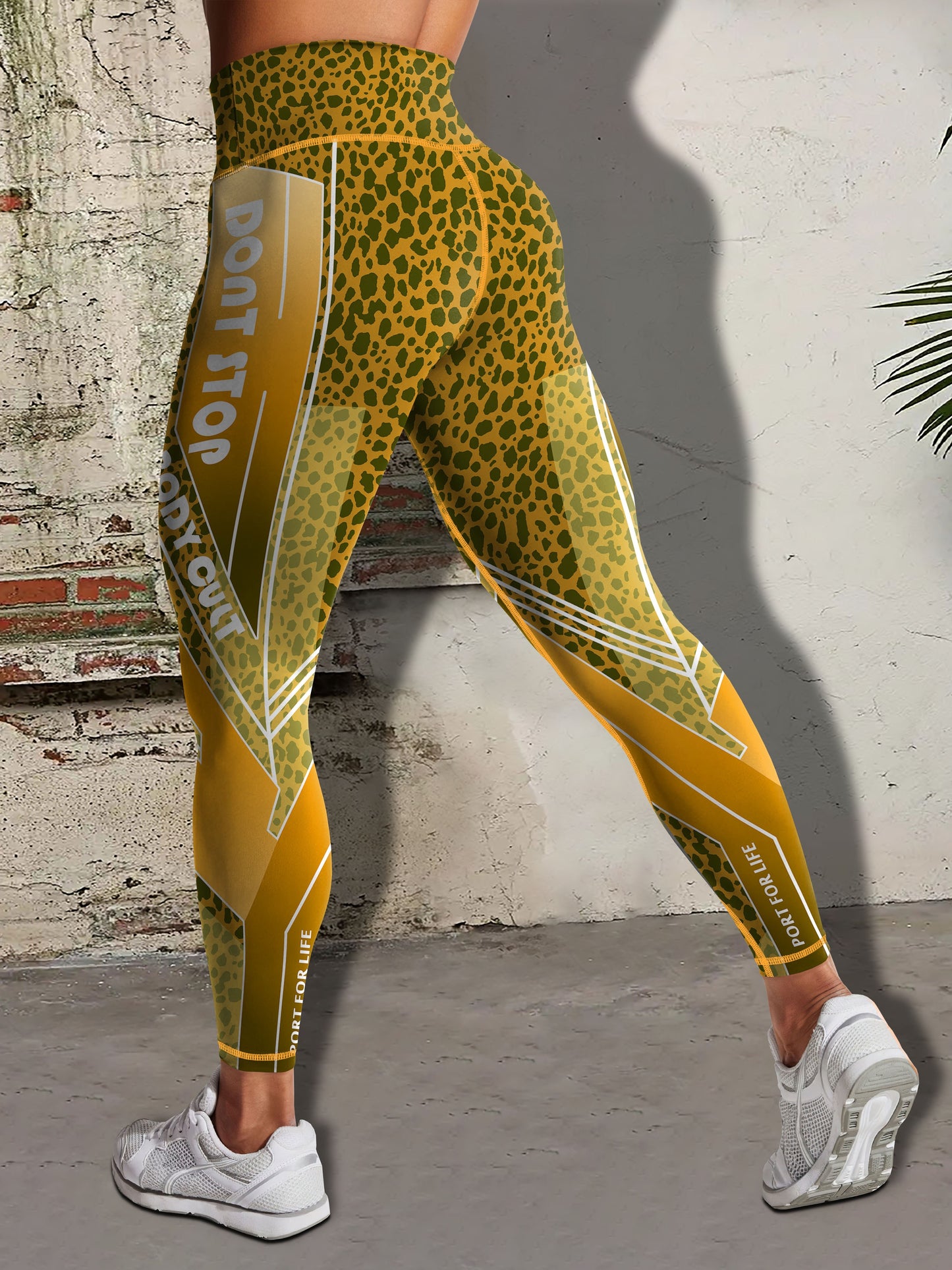 Women's Fashion Color Block Splash Print Yoga Pants, Striped Print Breathable Stretchy Butt Lifting Yoga Workout Running Sports Leggings, Women's Activewear