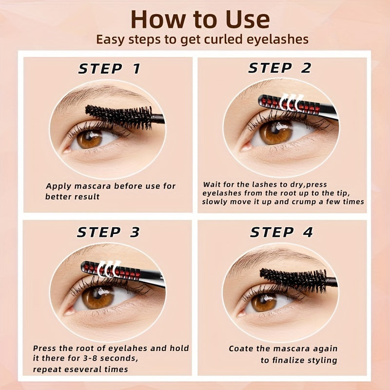 Long-Lasting Portable Electric Eyelash Curler with Heated Technology - Perfect Gift for Women