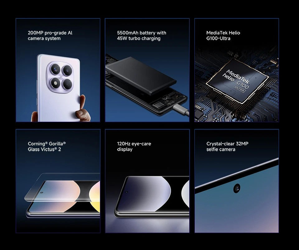 Xiaomi Redmi Note 14 Pro 5G 12+512 no charge Smartphone 5G 200MP pro-grade AI camera system 1.5K 120Hz