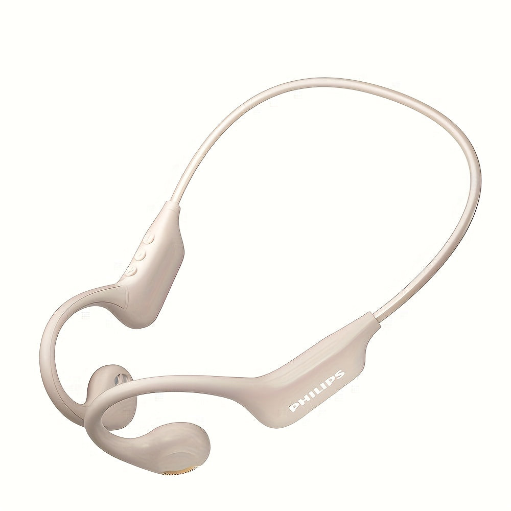 For Philips BT5.3 Wireless Headphones - Sporty Open-Back Design with Built-in Microphones, Neck Strap, Stereo Sound, USB-C Charging, Lightweight & Durable for Running, Gym, Workouts - Model TAA1708, Workout Headphones, Gym Ea