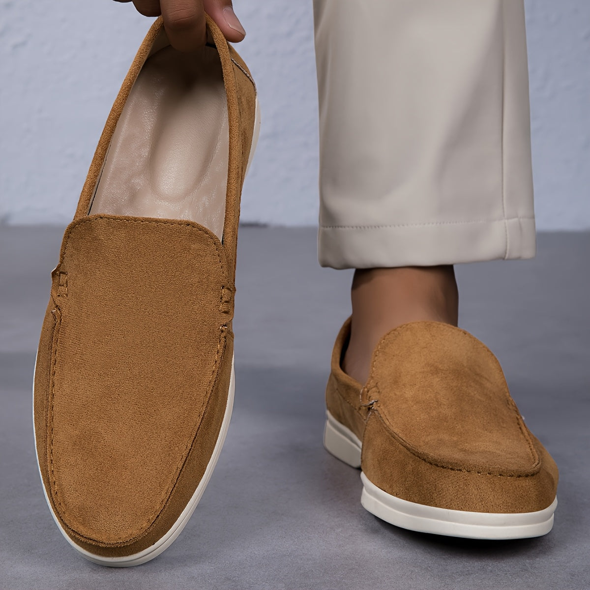 Sapatos Masculinos Slip-On – Estilo Casual e Formal com Palmilha Confortável
