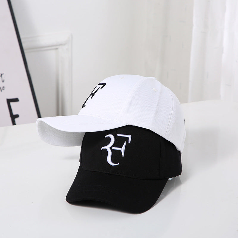 Fashion European And American F Letter Embroidery Baseball Cap Tennis Star  Sports Peaked Cap Simple For Men And Women