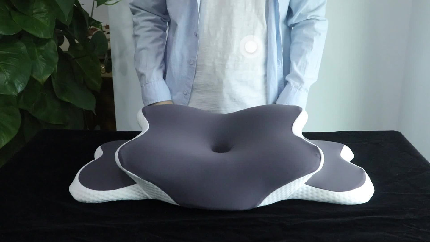 Ergonomic Memory Foam Neck Pillow for Comfortable Sleep And Neck Support.