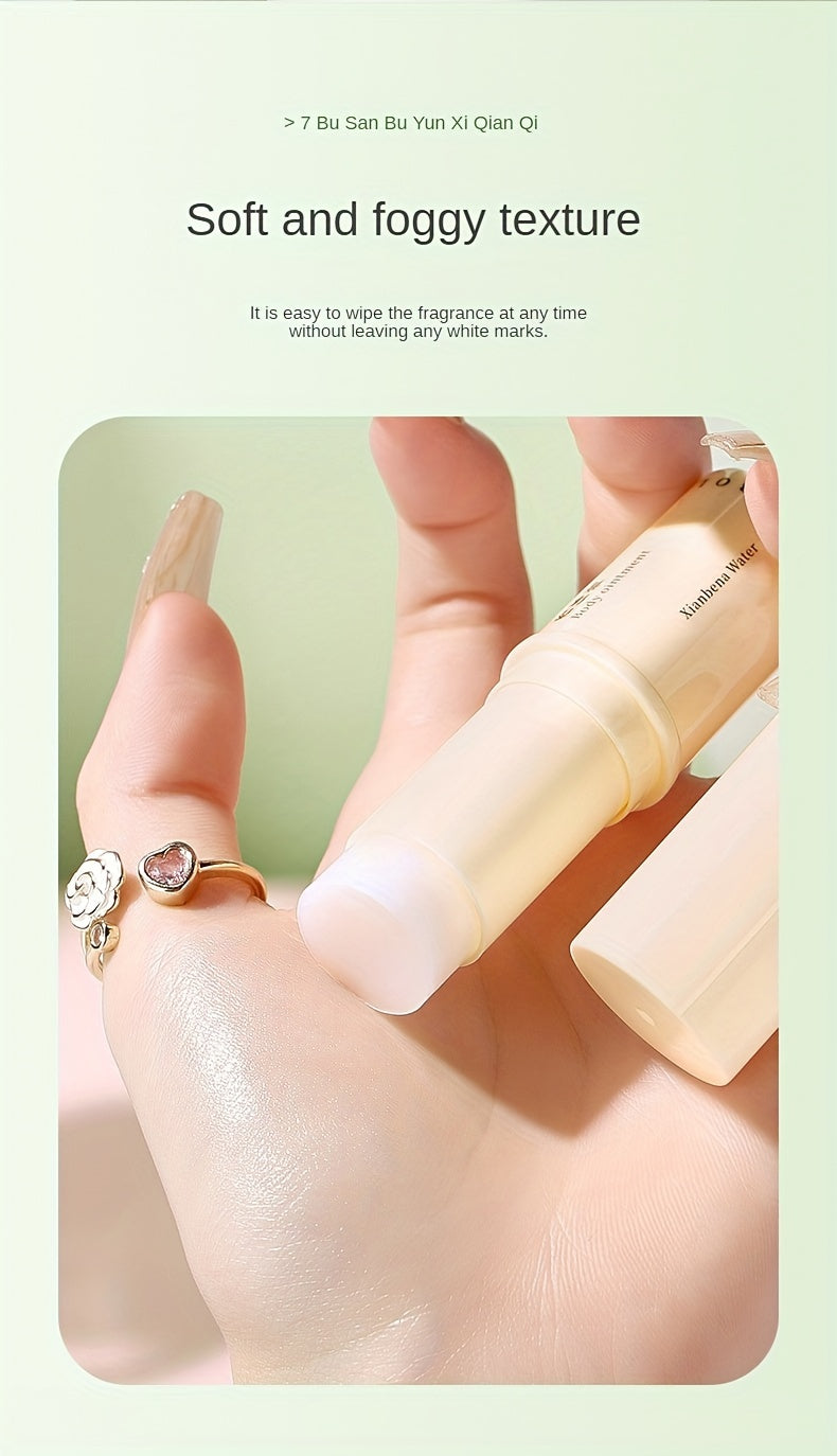 Hanboli Herbal Scented Alcohol-Free Solid Stick Perfume for Adults - Floral Fragrance Note, Fresh Body Cream, Portable & Elegant - Perfect Gift for Girls