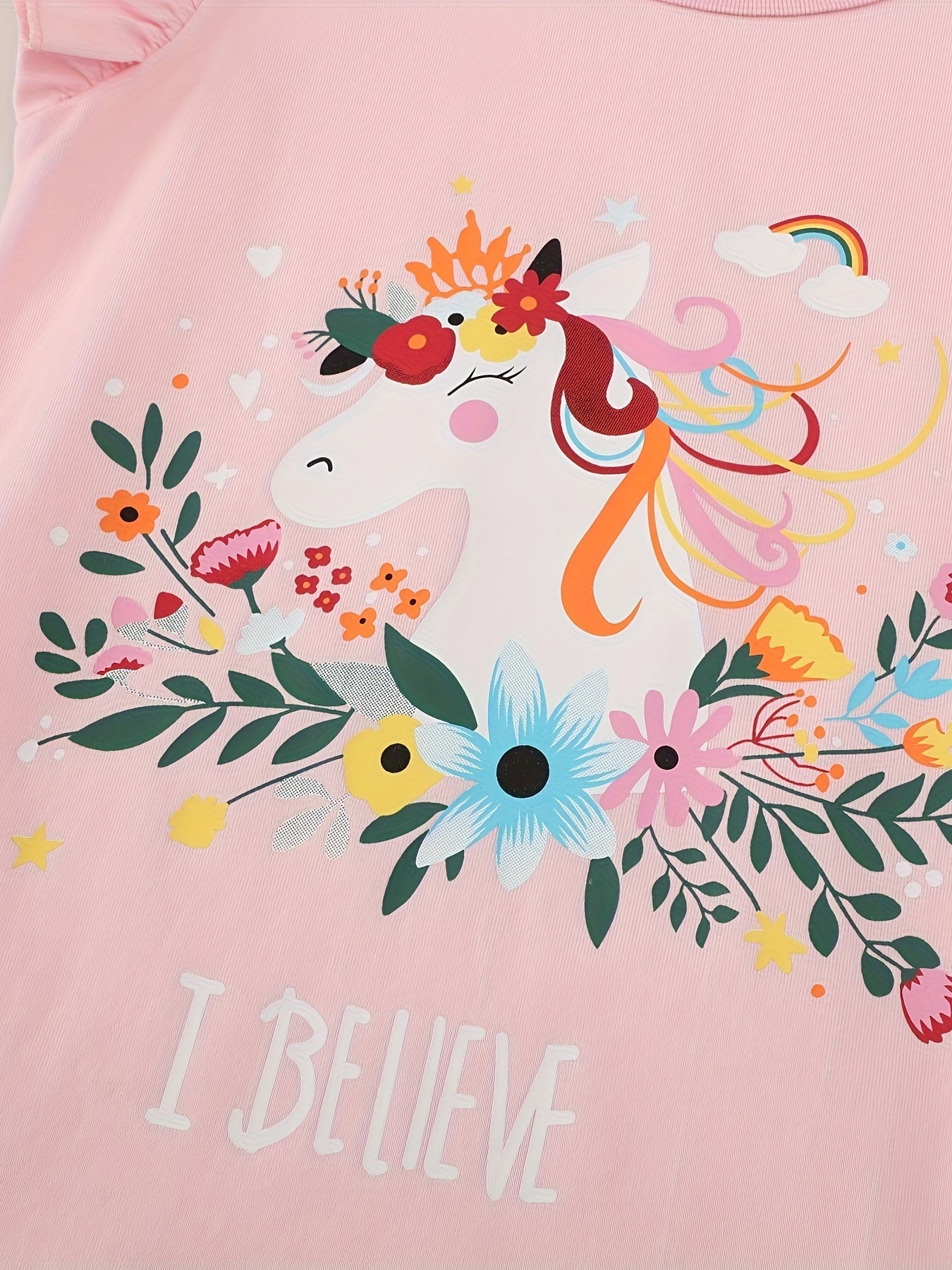 3pcs Comfy 100% Cotton Cartoon Animal Graphic Flutter Trim Sleeveless T-shirt Set Summer Clothes Gift For Girls